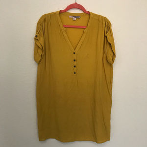 Mustard Oversized Dress/Shirt